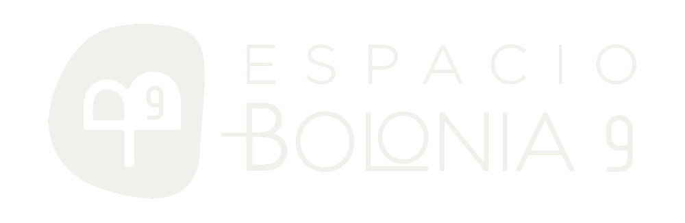 Logotipo Espacio Bolonia 9 - Blanco